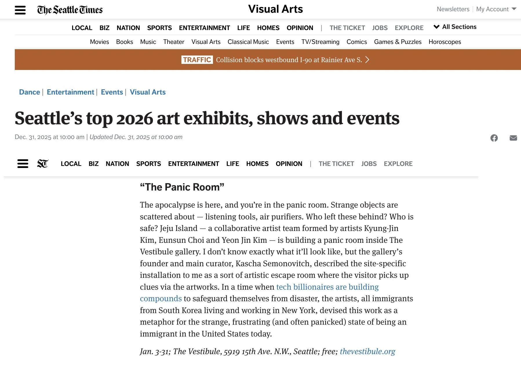 Seattle Times clipping